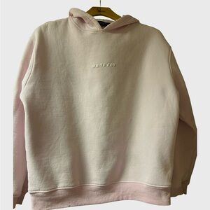 White Fox Pink Hoodie Oversized Leisure Series